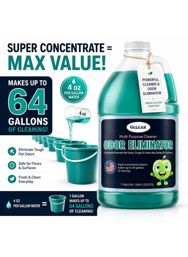 GELEAN Multipurpose Pet Odor Eliminator Cleaner - Neutral Ph - Strong Odor Floor Cleaner - Home Pet Odor Eliminator - Best Odor Remover - Image 5