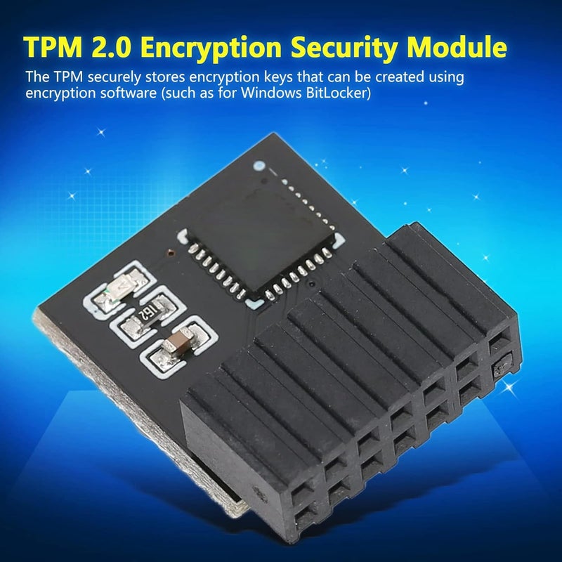 وحدة أمان التشفير GOWENIC TPM 2.0، وحدة TPM2.0، متوافقة مع أنظمة 7/8.1/10، للوحة الأم - Image 3
