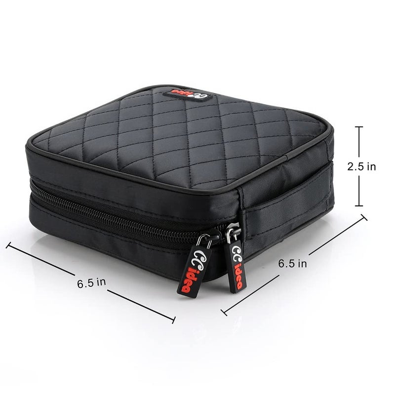 CCidea 40 Capacity CD/DVD Case Holder Portable Wallet Disc Storage Binder for Car, Home,Travel Carrying Organizer (Black) Specials - Image 2