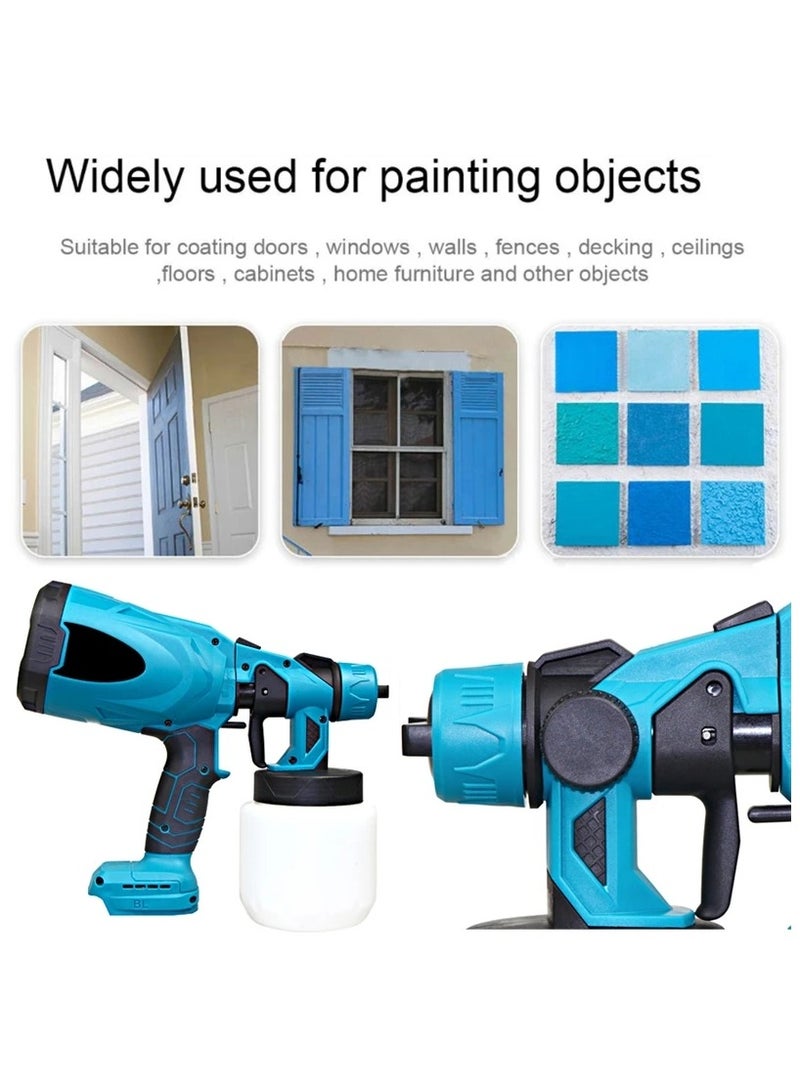 ارواق مسدس رش كهربائي قابل لإعادة الشحن بالبطارية لرش الطلاء للجدران والأثاث - Image 5