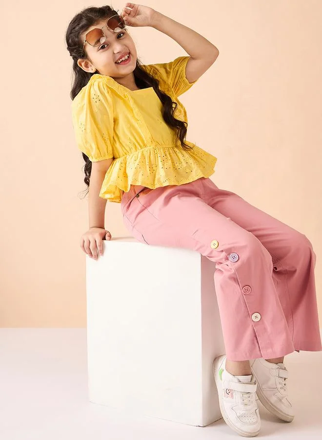 ستايلو بج بلوزة قطن شيفلي للبنات