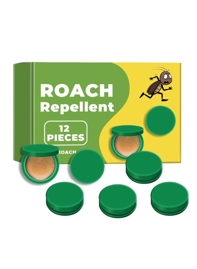 MOONSPRY Roach Bait Stations Traps – Natural Cockroach Repellent and Killer, Indoor & Outdoor Roach Traps for Small and Large Roaches, Long-Lasting Home, Kitchen & Dorm Protection (12 PCS) - Image 1