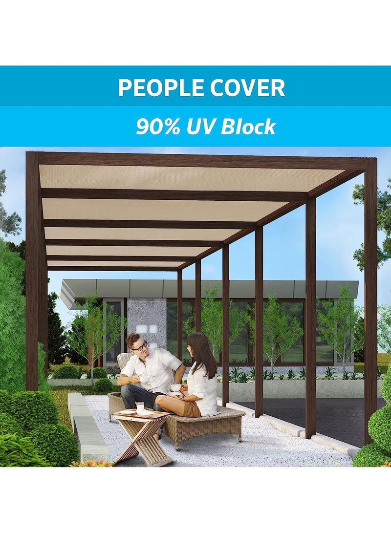 SUNRISE 90% UV Block Sun Shade Net, 2m x 50m Roll – Breathable Mesh Fabric for Garden, Patio, Greenhouse, Canopy, Pergola & Outdoor Privacy  - Image 3