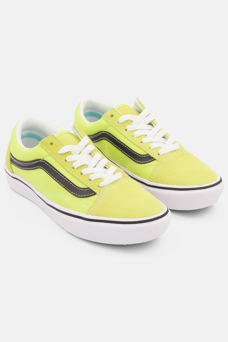 VANS أحذية كاجوال للأطفال الأولاد من كومفيكوش، رباط قديم، لون أخضر نيون - Image 1