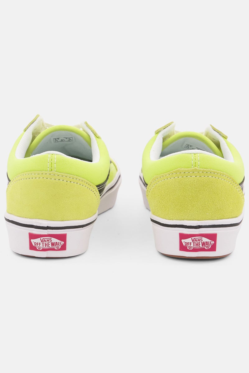 VANS أحذية كاجوال للأطفال الأولاد من كومفيكوش، رباط قديم، لون أخضر نيون - Image 2