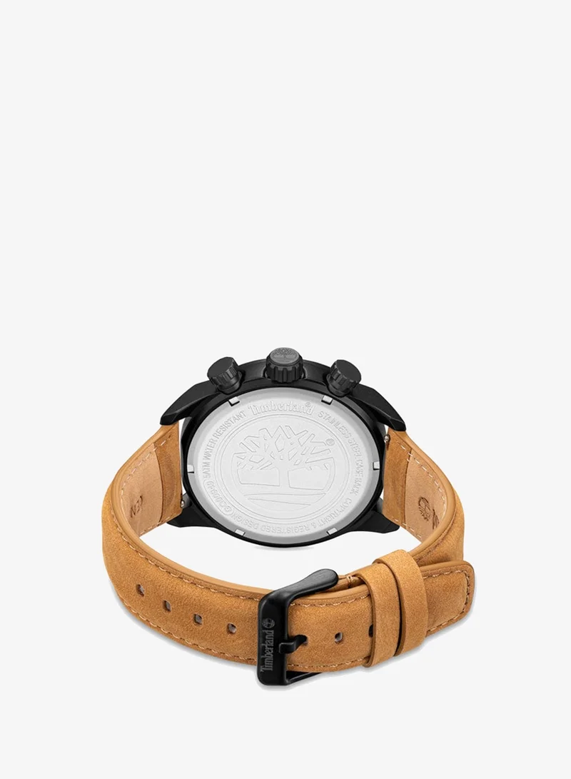 Timberland Tan/Black/Brown Men's Henniker II Black Dial 3 Interchangeable Straps Multifunction Watch for Men, 46mm for Men | Best Price UAE