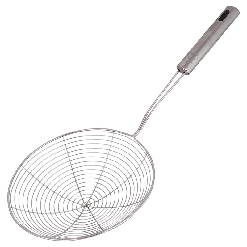 kaqer Puri Strainer Stainless Steel Deep Fry Jhara Mesh Laddle Jharni Wire Skimmer Frying Jhara - Image 1