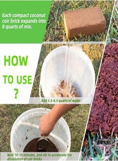 Generic 650gms Coco Coir Brick for Plants, Premium 100% Organic Peat moss mix With Low EC & PH Balance, Fiber Coconut Husk for Planting, Gardening, Potting Soil Substrate (1 Block)  - Image 5