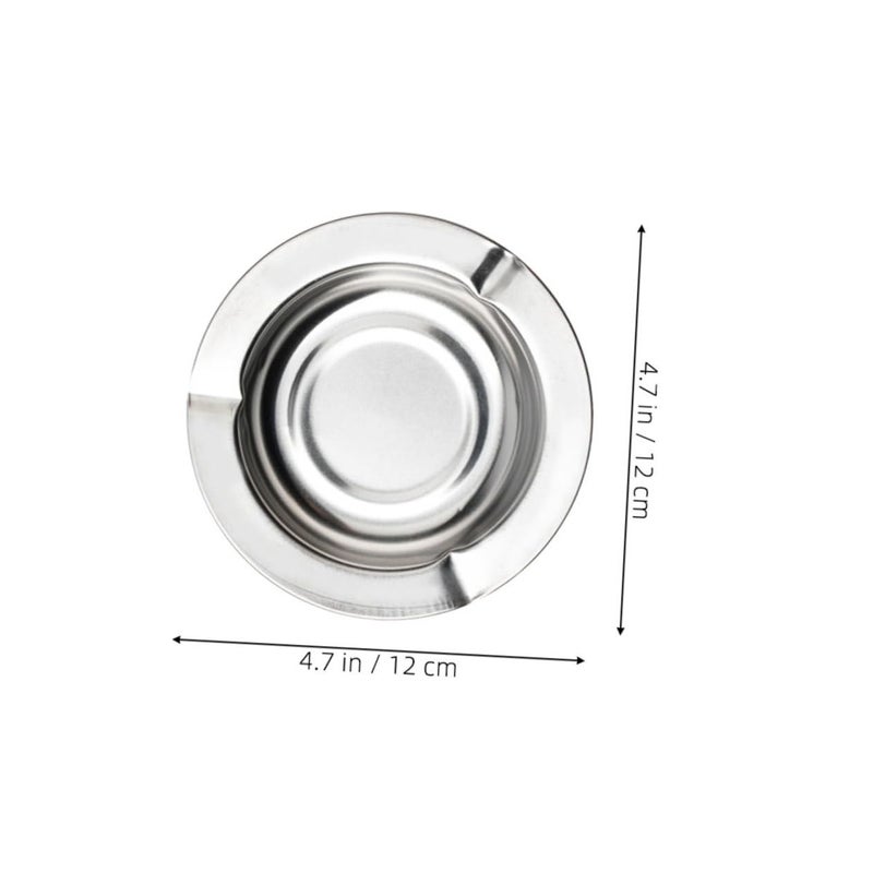 Stainless Steel Rotating Ashtray With Lid For Indoor And Outdoor Use 10 Pieces - Image 3