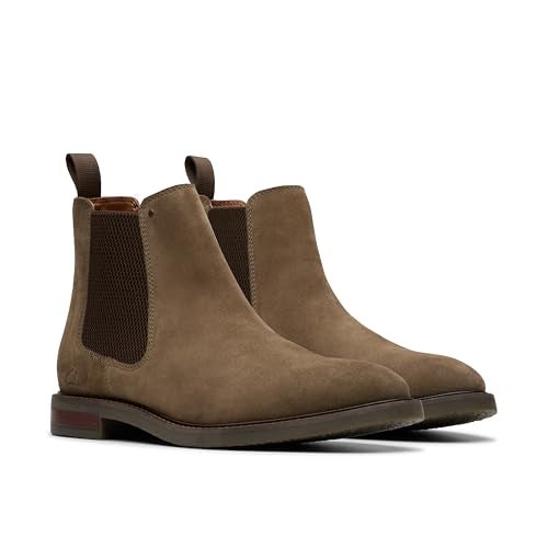 clarks حذاء تشيلسي سهل للرجال من كلاركس، جلد سويدي رملي، 7 - Image 5