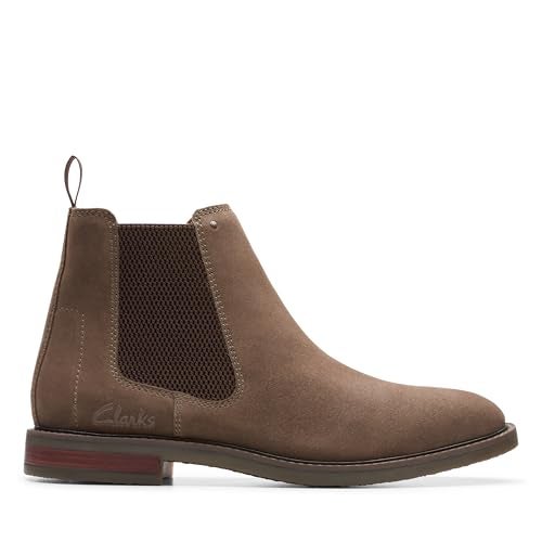 clarks حذاء تشيلسي سهل للرجال من كلاركس، جلد سويدي رملي، 7 - Image 2