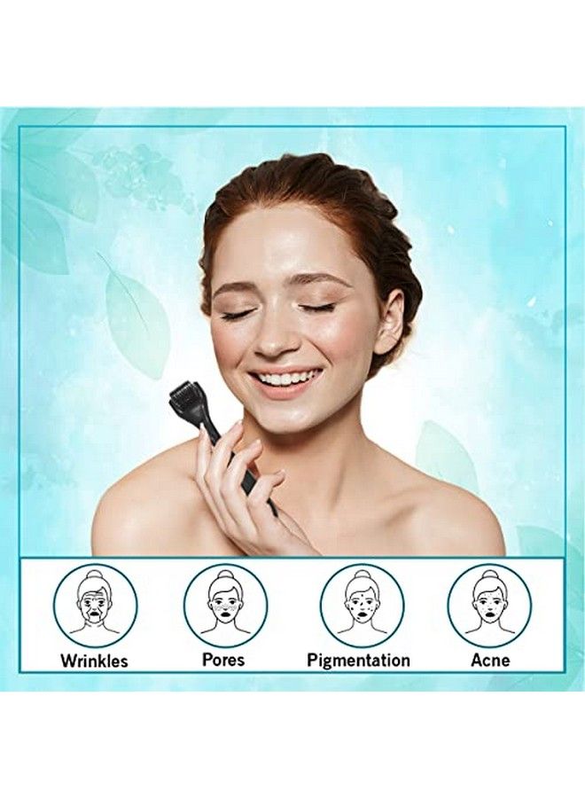 Epyz New Model Derma Roller Cosmetic Micro Needling Instrument With 540 Needles For Acne Skin Hair Loss With Free Storage Case [ Pack Of 1 ] (Black 0.25Mm) - Image 3