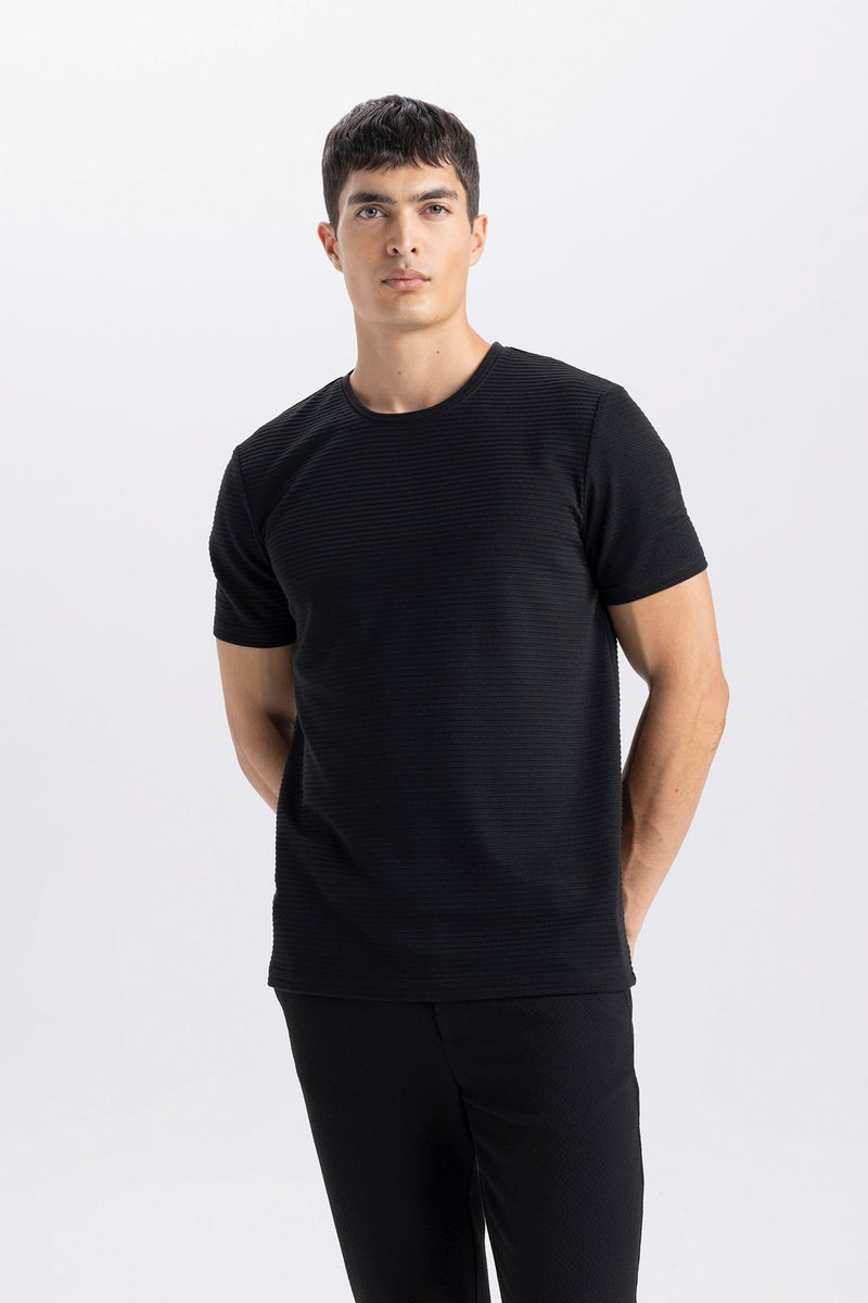 DeFacto Man Slim Fit Crew Neck T-Shirt - Image 2