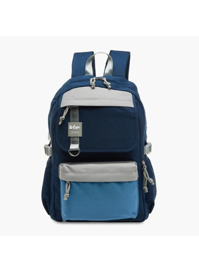 Lee Cooper Boys Colourblock Backpack with Lunch Bag and Pencil Pouch set