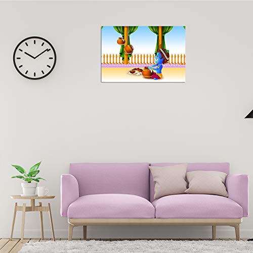 PAPER PLANE DESIGN Baby Krishna Poster for Pregnant Women (Paper, 12 x 18 Inch) (Design-I) - Image 3