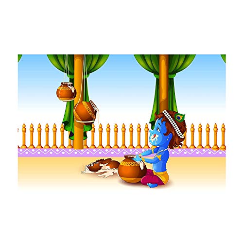 PAPER PLANE DESIGN Baby Krishna Poster for Pregnant Women (Paper, 12 x 18 Inch) (Design-I) - Image 1
