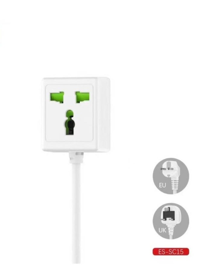 ELTRAZONE ES-SC15 Extension Cable – 10A 2500W, 2M Power Cord - Image 1