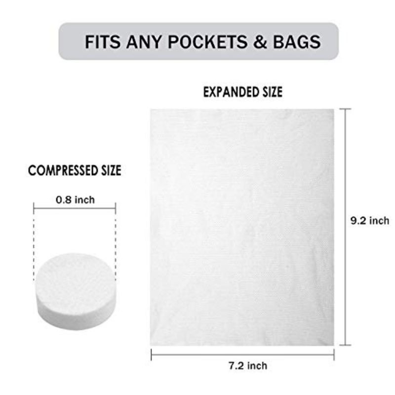 200PCS Compressed Towel Tablet Towels Portable Disposable Coin Tissue for Travel Camping Hiking Home Bathroom Beauty Salon Outdoor Sports - Image 3