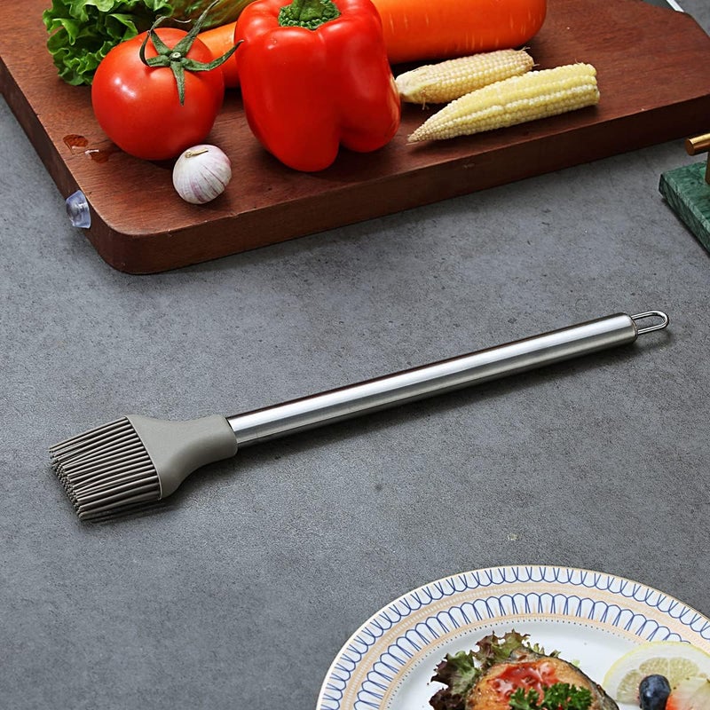 Berglander Basting Brush, Non-stick Silicone Kitchen Brush For Cooking, Barbeque Brush, Pastry Brush, BBQ Brush, Dishwasher Safe, Easy to Clean - Image 3