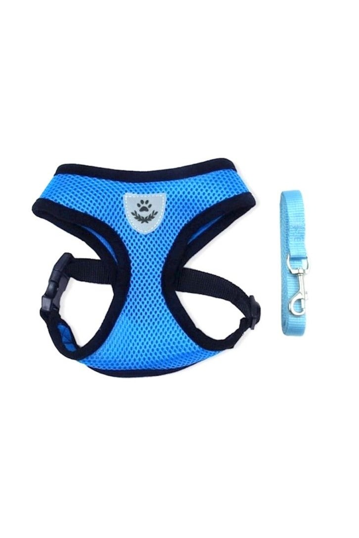 2-Piece Pet Harness And Traction Rope Set