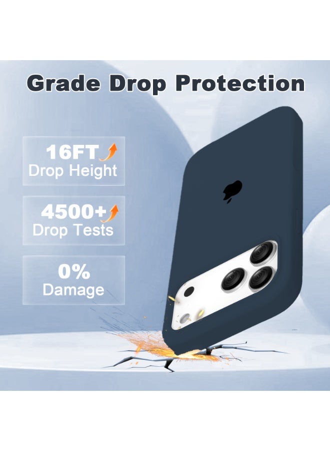ULELAY حافظة حماية آيفون 17 برو، مادة سيليكون، مقاومة للصدمات مع حماية عدسة الكاميرا وتغطية أزرار التحكم، غطاء حماية للهاتف المحمول مضاد للصدمات، متوافق مع ملحقات ماغسيف - Image 3
