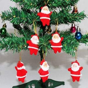 Sesonby 4 feet Long Artificial XMass Christmas Tree and 12Gift 12 Drum 6 Candy 6 Santa 6 Stars Total 42 pcs Hangings Ornaments - Image 4