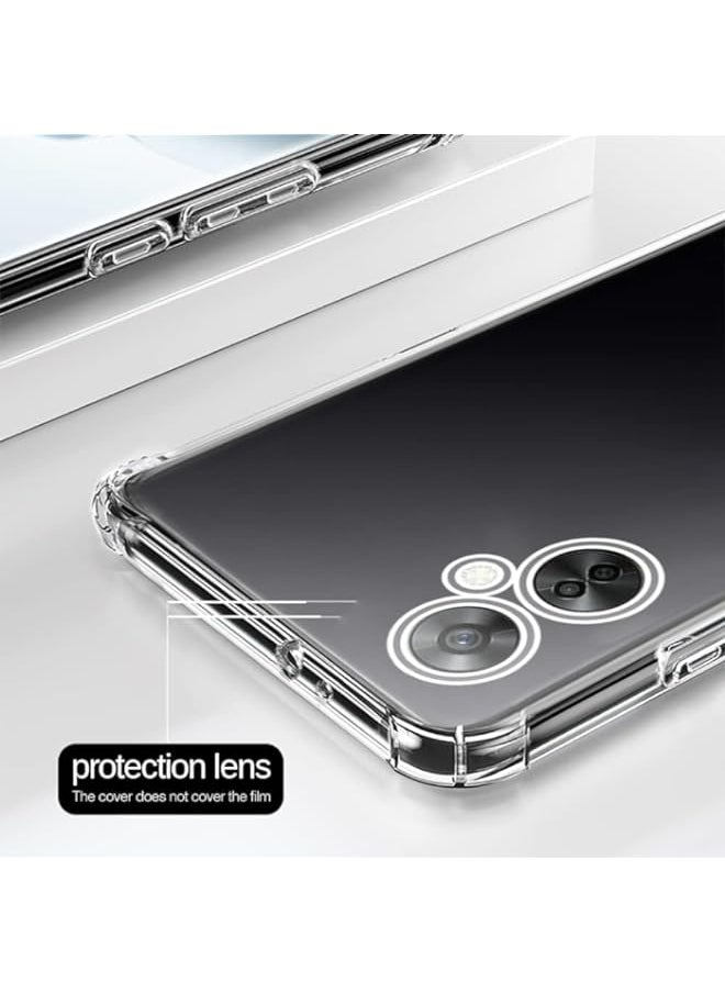 Clear Case OnePlus Nord Ce3 Lite Case Cover for OnePlus Nord CE 3 Lite Clear Back Air Cushion Soft Silicone Shockproof Anti-Scratch Protective Bumper Shell Corner Nord CE3 Lite 5G (Clear)