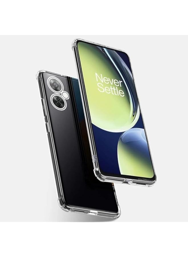 Clear Case OnePlus Nord Ce3 Lite Case Cover for OnePlus Nord CE 3 Lite Clear Back Air Cushion Soft Silicone Shockproof Anti-Scratch Protective Bumper Shell Corner Nord CE3 Lite 5G (Clear)