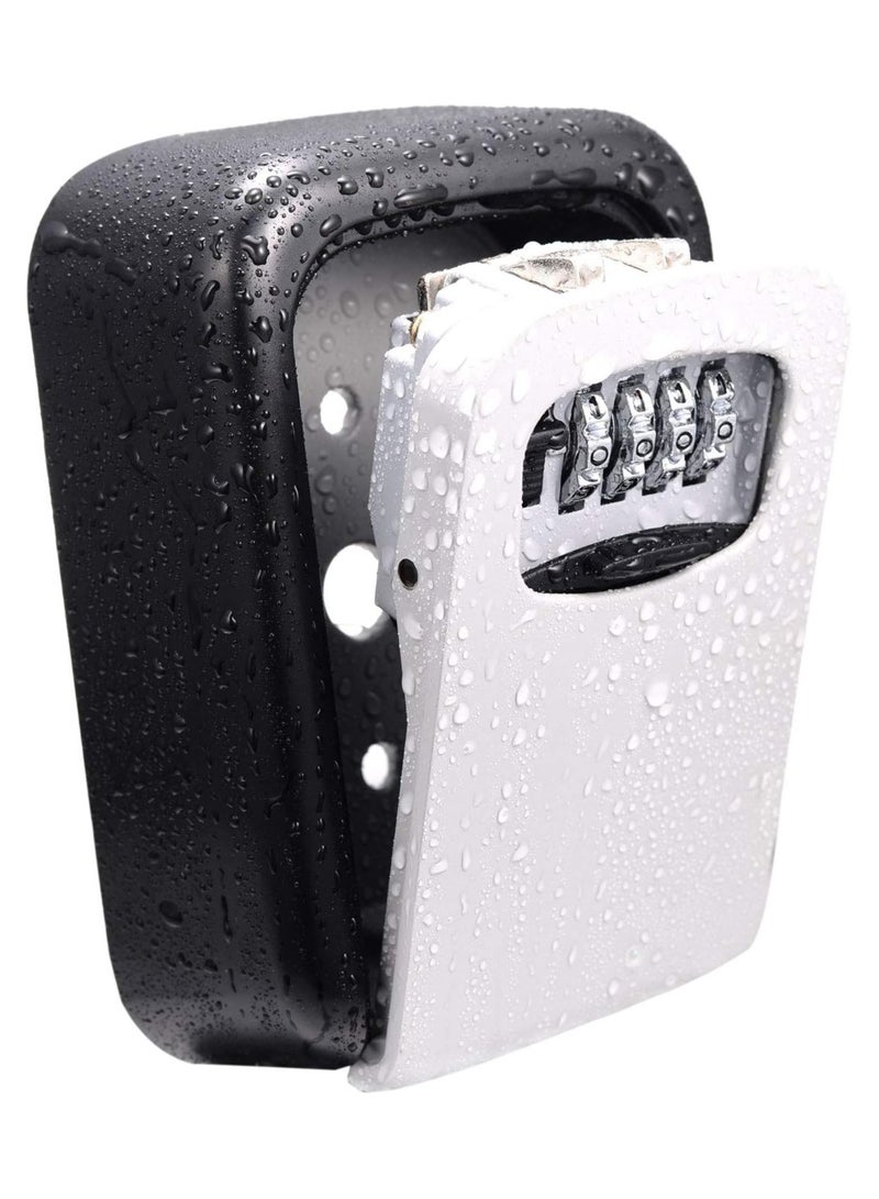 Key Storage Security Lock,Vision-Life Wall Mounted Outdoor Key Safe Lock Box with 4-Digit Combination Secure Cabinet,to Share And Secure Keys For Airbnb,Home,Office,Garage etc [Resettable Code] - Image 1