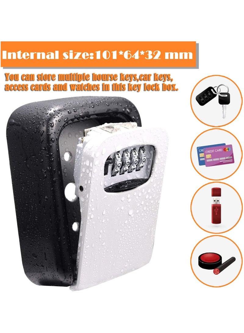 Key Storage Security Lock,Vision-Life Wall Mounted Outdoor Key Safe Lock Box with 4-Digit Combination Secure Cabinet,to Share And Secure Keys For Airbnb,Home,Office,Garage etc [Resettable Code] - Image 3