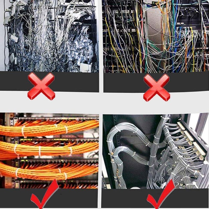 Loquat Smart Tools Self Locking Nylon Zip Ties Combo Set of Nylon Cable Ties Self Locking Cable Pack of 300 Pieces 4 6 8 10 Inch White - Image 4