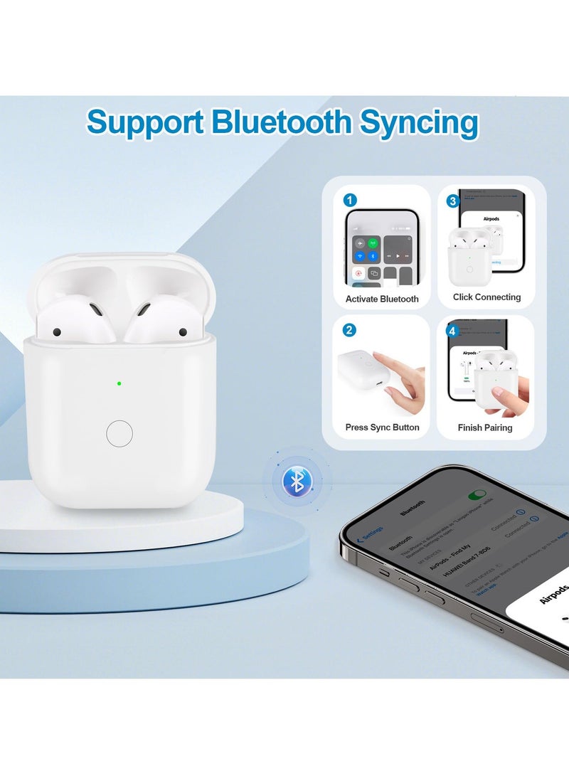 SYOSI Wireless Charging Case for AirPods 1st & 2nd Generation, Replacement Charger Case with Bluetooth Pairing Button, Compatible with AirPods, Charger Case Only, No Earbuds Included - Image 4