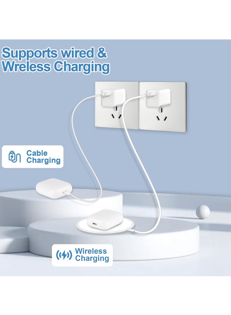 SYOSI Wireless Charging Case for AirPods 1st & 2nd Generation, Replacement Charger Case with Bluetooth Pairing Button, Compatible with AirPods, Charger Case Only, No Earbuds Included - Image 2