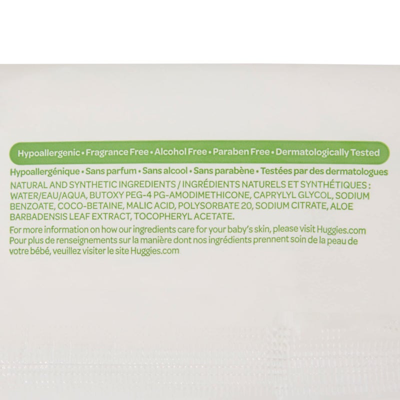 Kimberly-Clark Huggies Natural Care Fragrance Free Baby Wipes, 112 Total Wipes 56 Count Each (Pack of 2) - Image 5
