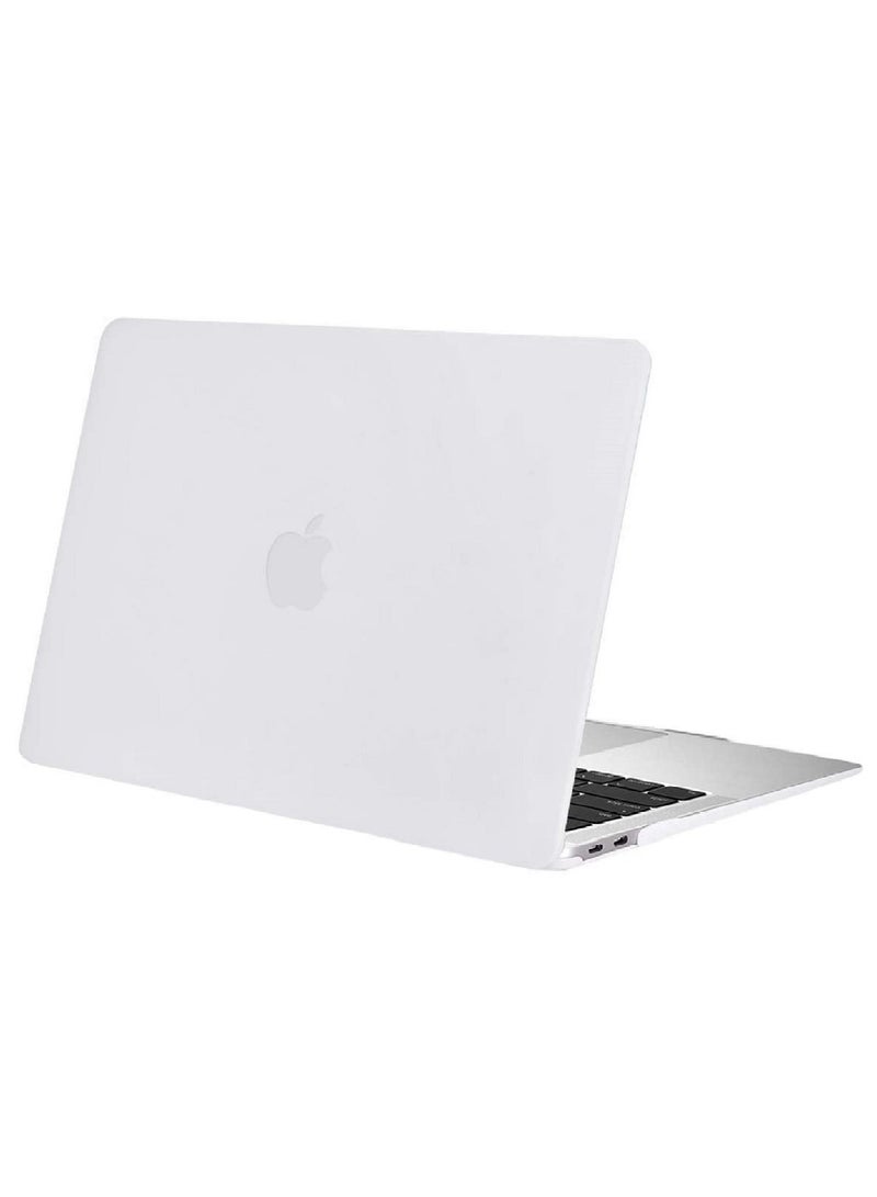 AMM Plastic Hard Shell Case Cover For MacBook New Air 13 Inch Model A2337 M1/A2179/A1932 Retina Display Touch ID Release 2020/2019/2018 White - Image 3