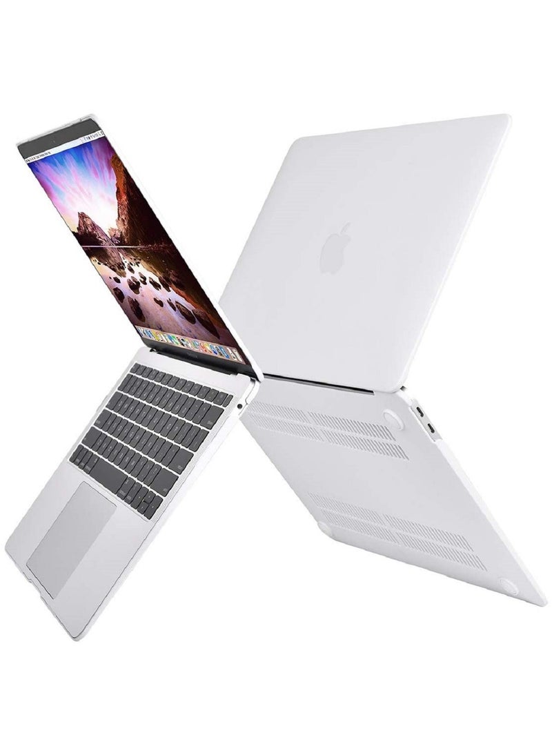 AMM Plastic Hard Shell Case Cover For MacBook New Air 13 Inch Model A2337 M1/A2179/A1932 Retina Display Touch ID Release 2020/2019/2018 White - Image 4
