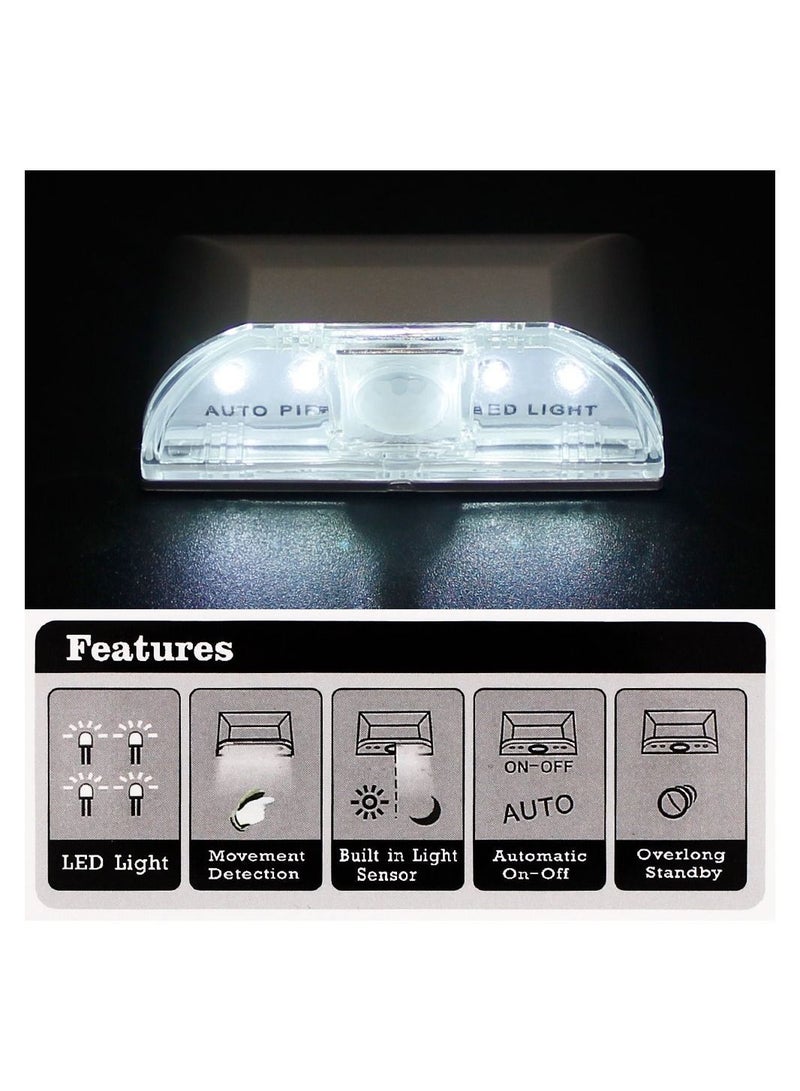 Y&D Keyhole Light Lamp, 2 Pack Wireless Auto Sensor Motion Detector Door 4 LED Bulbs, Stick-on Anywhere Tap Lights Night  - Image 3
