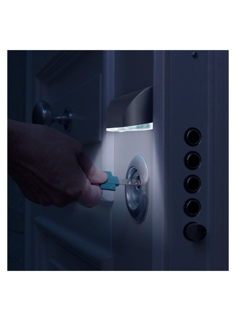 Y&D Keyhole Light Lamp, 2 Pack Wireless Auto Sensor Motion Detector Door 4 LED Bulbs, Stick-on Anywhere Tap Lights Night  - Image 5
