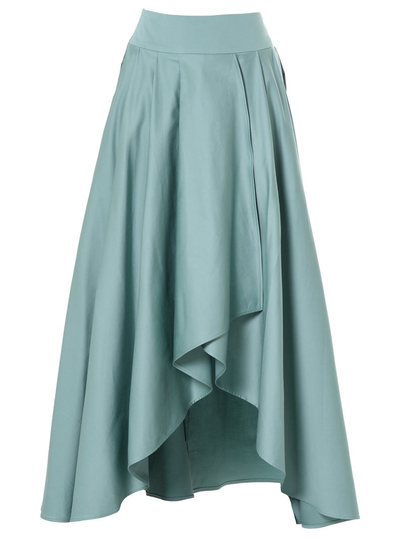 ميتامورفوزا تنورة ماكسي بكَسرات (Draped) باللون النعناعي - Image 3