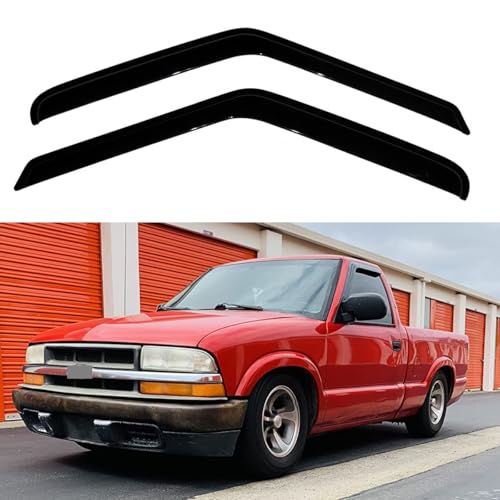 BOOGADEE 92127 Original Side Window Visor Outside Mount Style Rain Guard 2pcs Set Window Shade for 19942004 Chevrolet S10 Sonoma19952005 S10 BlazerS15 Jimmy19962000 Isuzu Hombre 92127 - Image 1