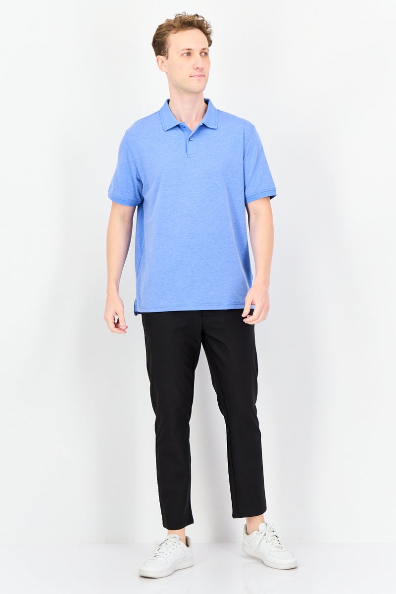 Member's Mark قميص بولو قصير الأكمام للرجال بتصميم كلاسيكي، أزرق - Image 2