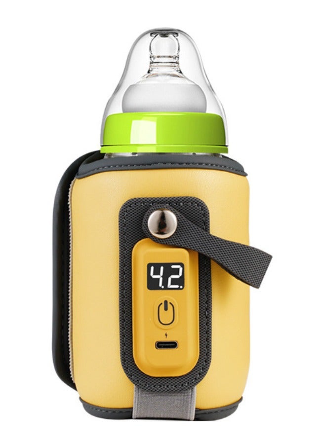turtees Portable Bottle Warmer for Travel - 38-50℃ Adjustable - Mini Baby Bottle Heater for Breastmilk Powder Milk Water, Fast Night Feeding Milk Warmer for Newborn - Image 1