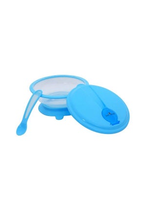 Bpa Free Polypropylene Microwave Friendly Feeding Bowl With Spoon (Blue) - pzsku/Z4993396495A095157DADZ/45/_/1692273181/6e652a90-a9b3-4eb1-bf12-f4d1c677b593