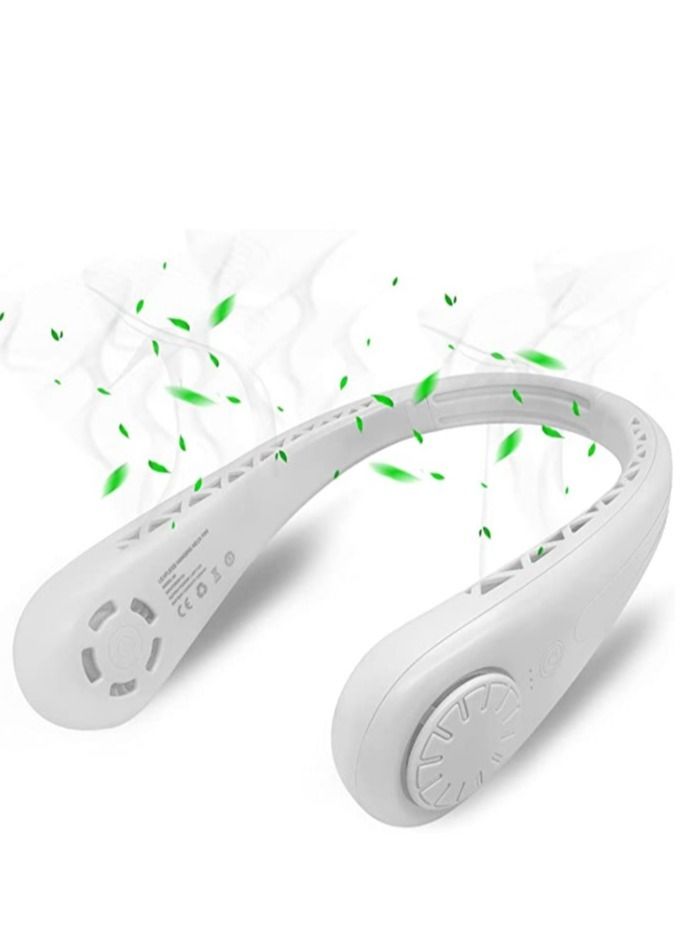 Portable Bladeless Neck Fan Rechargeable, Hands Free Personal Neck Fans for Women Men Kids Boys Girls Summer Birthday Gifts - Image 2