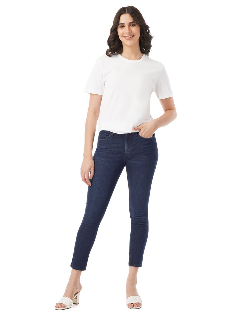 inkd جينز نسائي بترسوفت متوسط الارتفاع ضيق - قابل للتمدد - Image 3