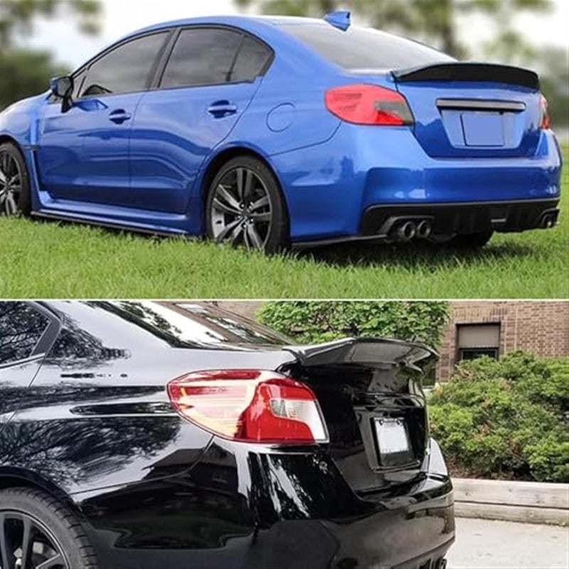 QASULER Gloss Black Rear Bumper Spoiler for Subaru WRX/STI - Image 5