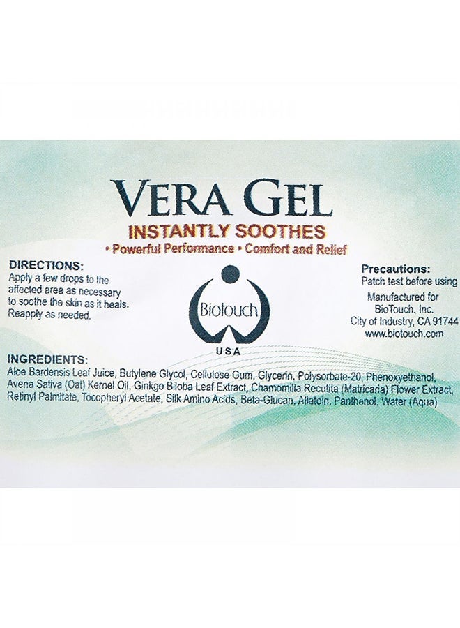 Biotouch عبوة من 4 قطع من Veragel Instant Soothing Elixer للعناية اللاحقة بالوشم Microblading المصنوعة من الصبار - Image 2