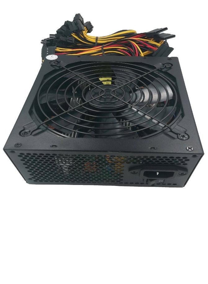 EUROMAX POWER 1800W 90plus Gold ATX Non Modular Mining PC Power Supply Supports 6 Graphics Card 180-270V Power Supply Mining Machine Support