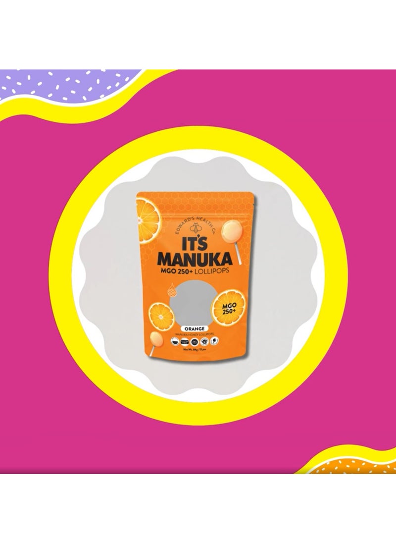 its manuka - Mgo Orange 250+ Lollipops - Image 1