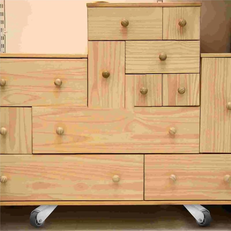 بوابات الفضة قوالب 6 قطع عجلات دوارة لأبواب الخشب إصلاح مسار الأثاث - Image 5